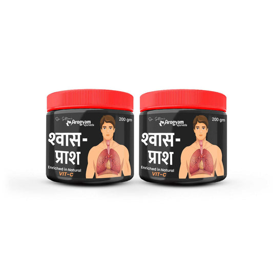 Arogyam Shwas Prash Pack of 2+1 Bottle of Nasya Ghee.
